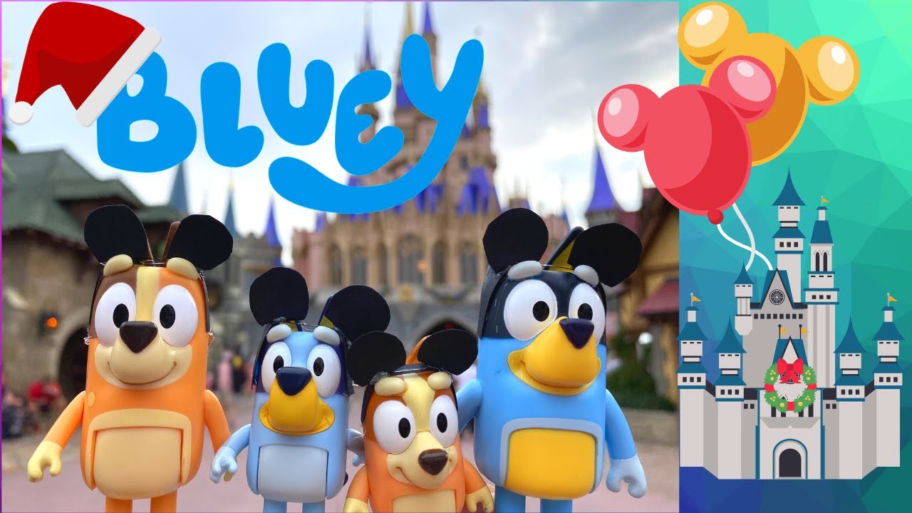 Bluey and Bingo Christmas at Disney World 🎄 PBJAAM Bluey Pretend Play