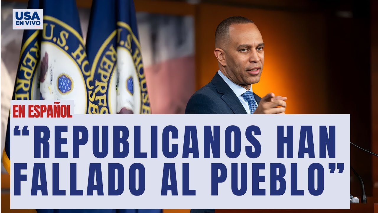 Hakeem Jeffries pide que despidan a Kristi Noem | USA EN VIVO 🔴