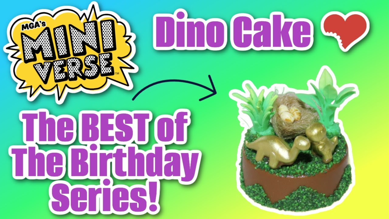 Один из САМЫХ ПОТРЯСАЮЩИХ наборов Минивселенной! Торт в виде динозавра! 🦖