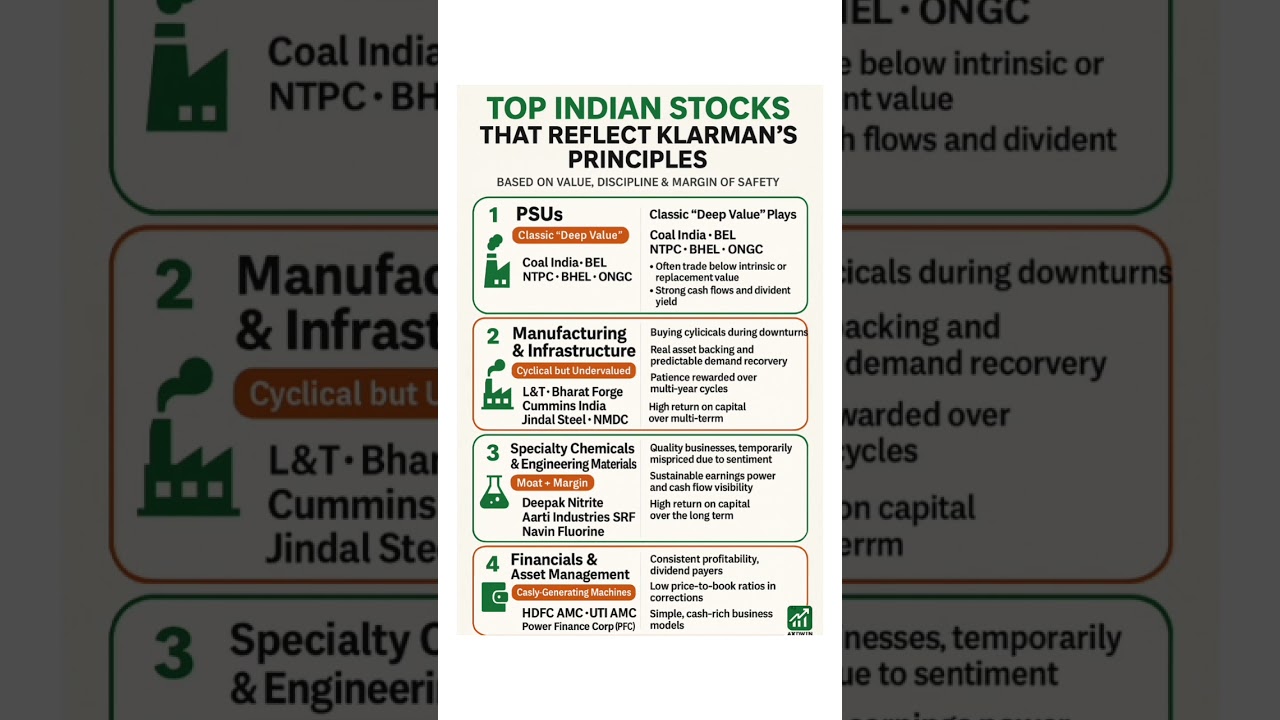 «Лучшие индийские акции, соответствующие правилам стоимостного инвестирования Сета Клармана | Объ...
