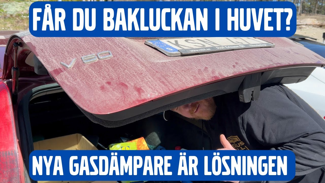 Byter gasdämpare på Volvo V50