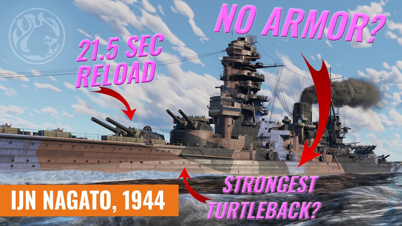 IJN Nagato, 1944 — Первые впечатления [War Thunder]
