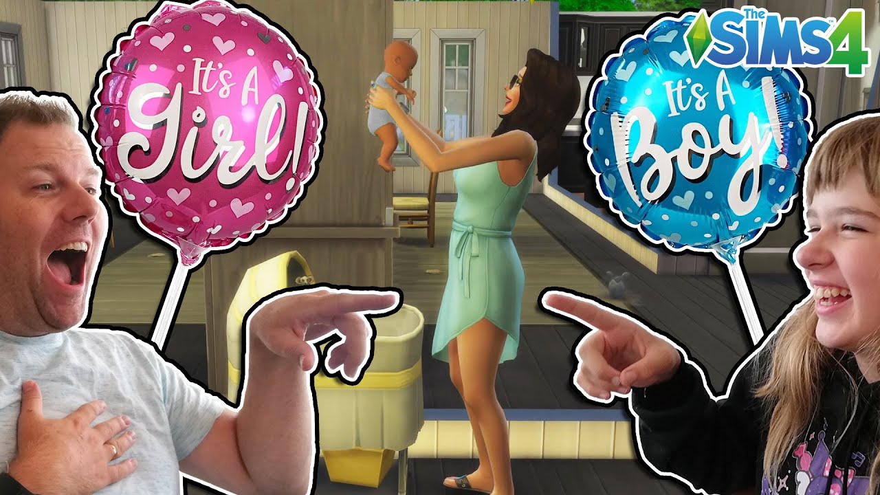 VI FØDER... & VÆDER 100 KR OM KØNNET!? Dansk SIMS 4 Ep#16