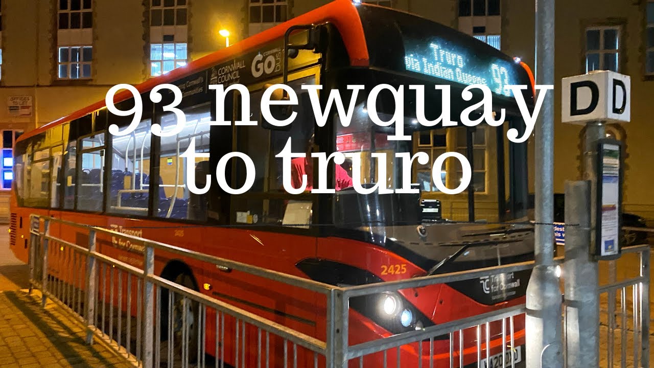 Full route 93 Newquay to Truro Transport for Cornwall