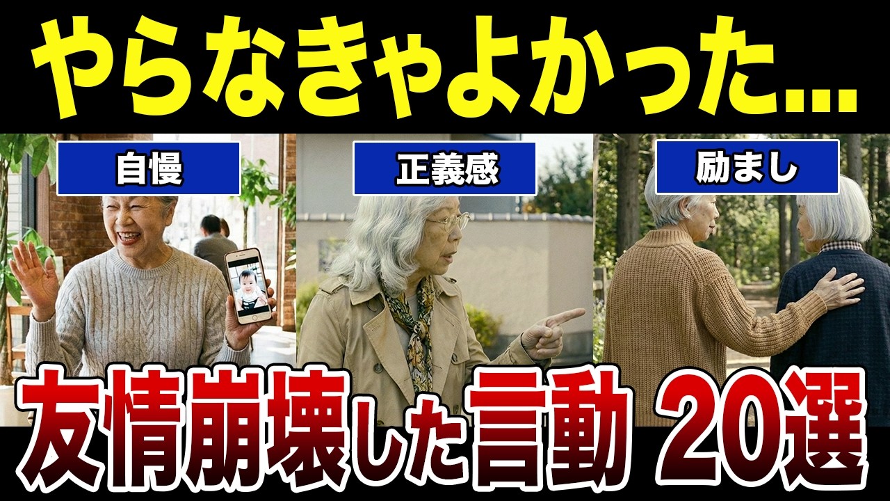 【気づいた時には手遅れ】誰も注意してくれなかった！友人に縁を切られる無神経な行動 シニア口コミ紹介します