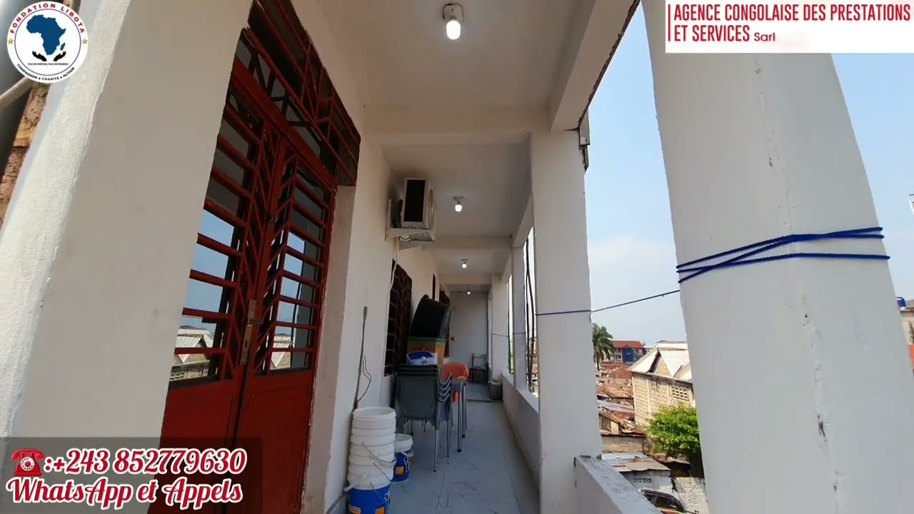 👉RDC/KINSHASA/COMMUNE DE BARUMBU NON LOIN DE L'AVENUE KABINDA AVEC PLUSIEURS APPARTEMENTS HABITABLES