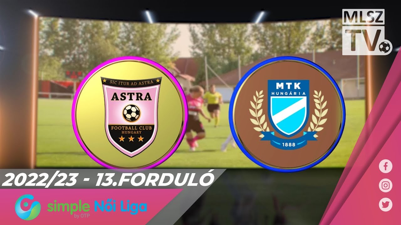 Astra-Activtek HFC-Üllő - MTK Budapest | 1-2 | Simple Női Liga | 13. forduló | MLSZTV