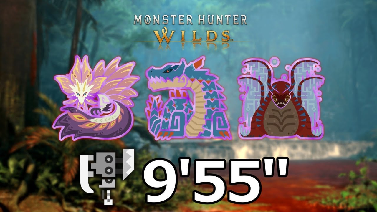 【スリチャレ】緋水に浮かぶセレナーデ3頭討伐 スラアク10分切りデモ【モンハンワイルズ/MHWilds/ラギアクルス/タマミツネ/ウズトゥナ/TA】