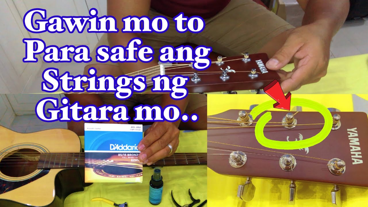 Paano maglagay ng Strings ng Gitara sa tamang paraan.