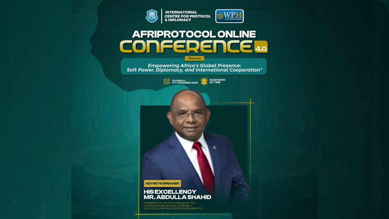 Afriprotocol Online Conference 2025 - Keynote Speaker - Abdullah Shahid