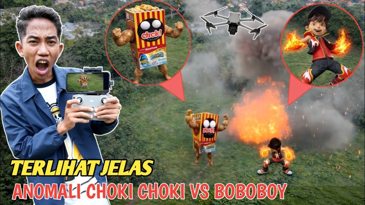 ANOMALI CHOKI CHOKI VS BOBOIBOY Terekam Drone Arik Didunia NYATA??😱 | Mikael TubeHD