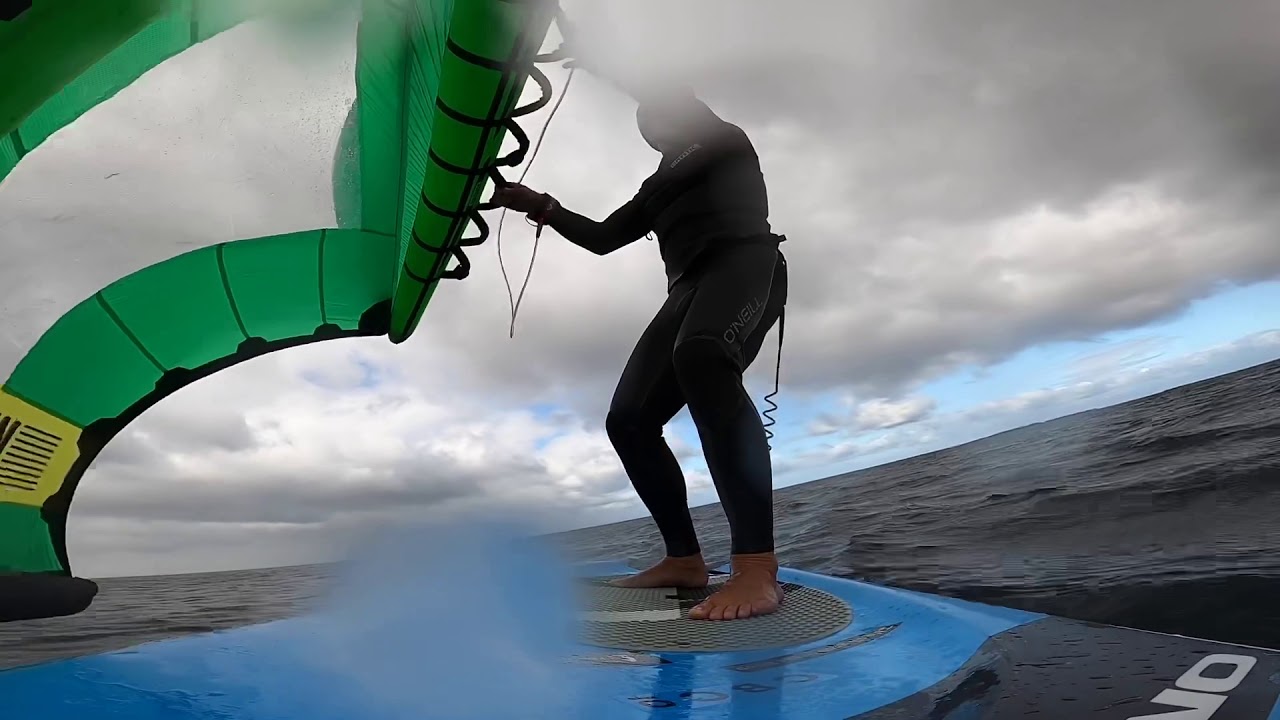Altona Beach Sup Wing Foil session on Port Phillip Bay