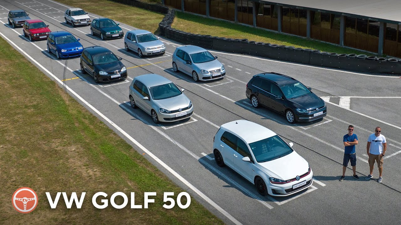VW GOLF oslavuje 50 rokov. Porovnali sme VŠETKY generácie. Ktorá je tá naj? -  volant.tv