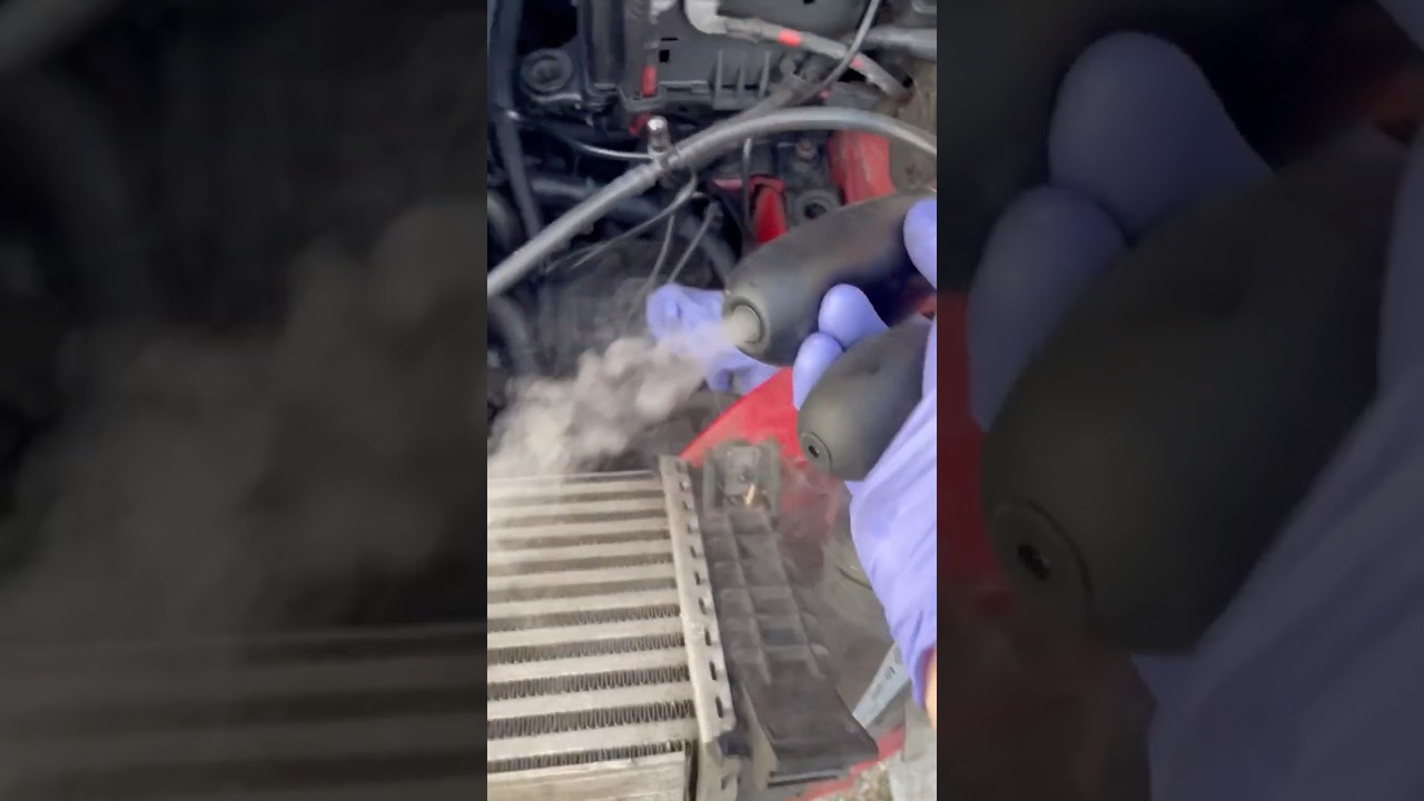 Smoke testing an intercooler for leaks! 