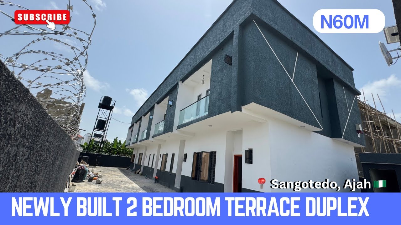 House for Sale in Lekki, Lagos Nigeria; Newly Built 2 Bedroom Terrace Duplex for Sale in Sangotedo