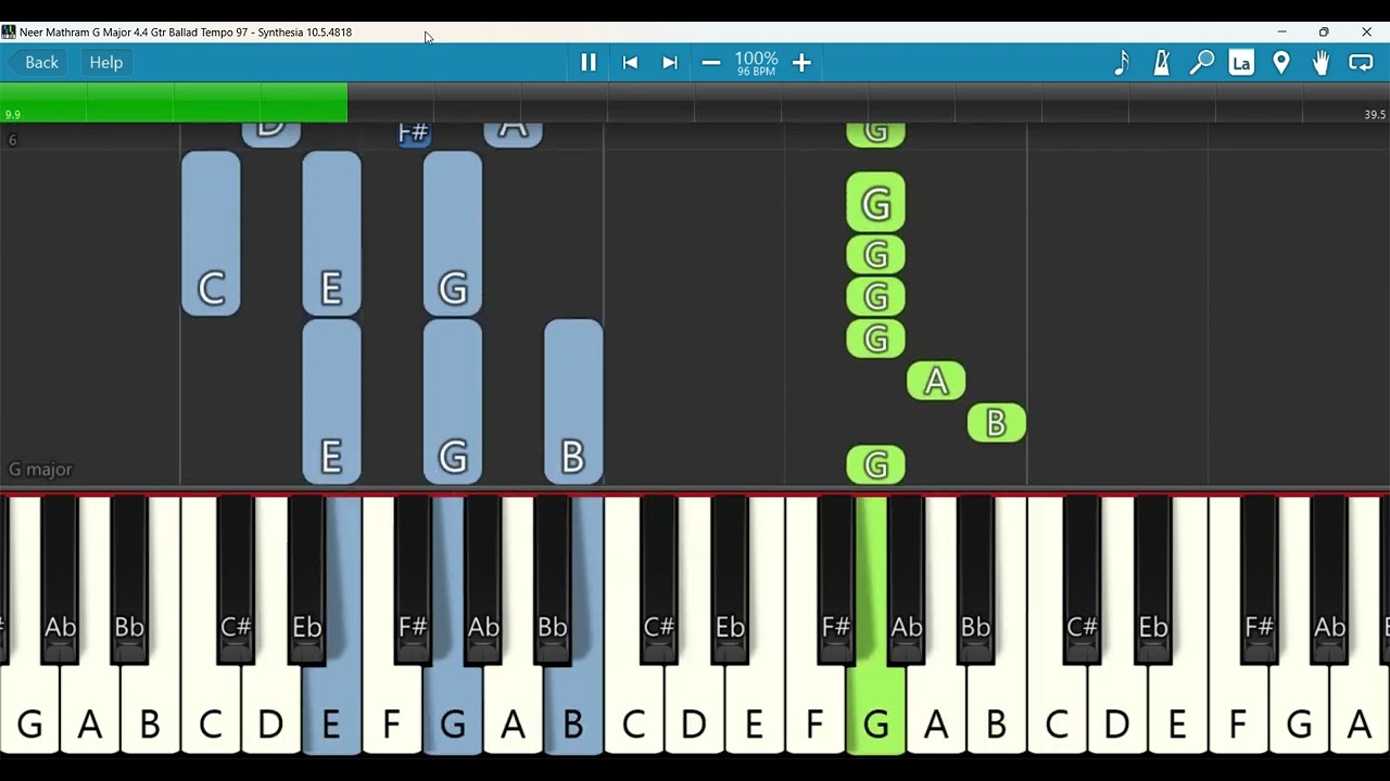 Neer Mathram G Major 4/4 Gtr Ballad Tempo 97 | நீர் மாத்ரம் எனக்கு | Gersson Edinbarao | Neerae
