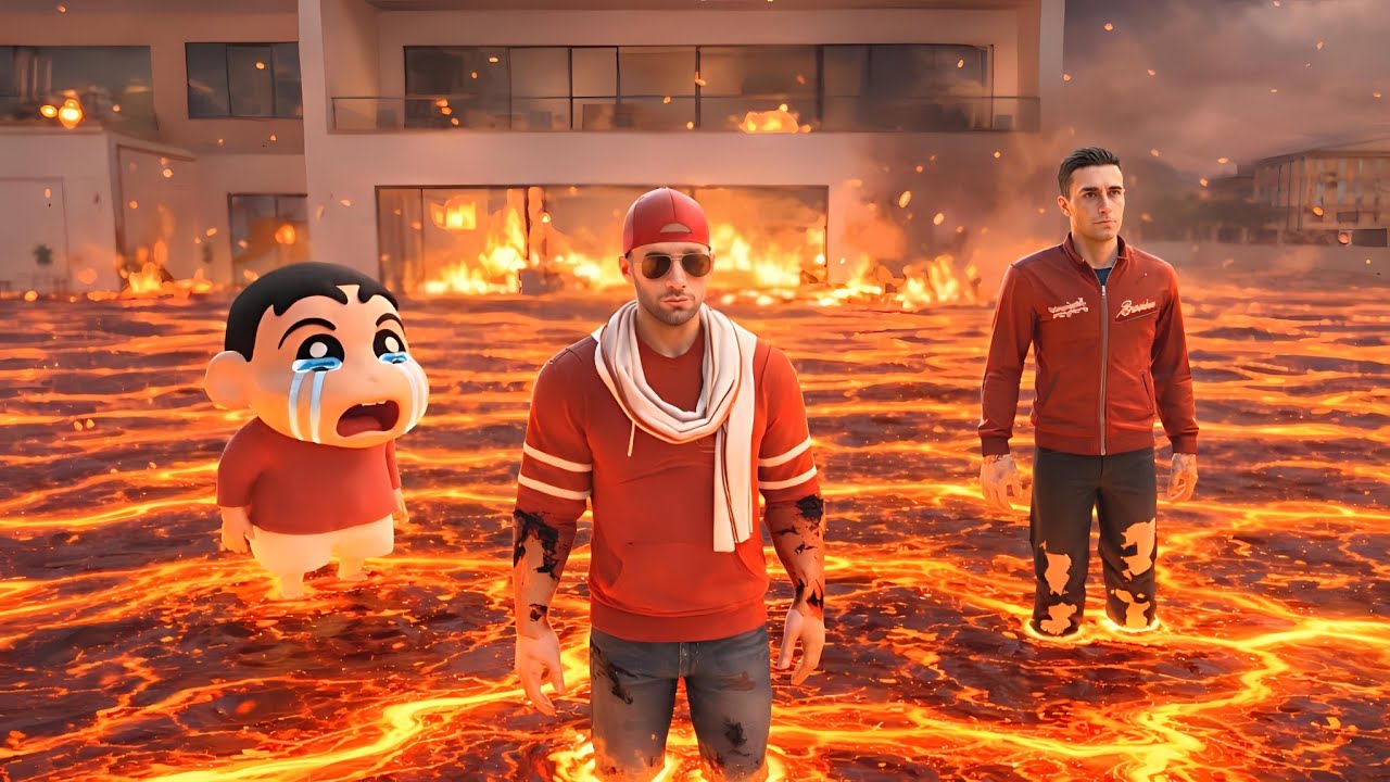 🔥 Jack aur Shinchan ki City me Aa Gaya Lava! Kya Bachegi City? 😱 Indian Theft Auto Simulator