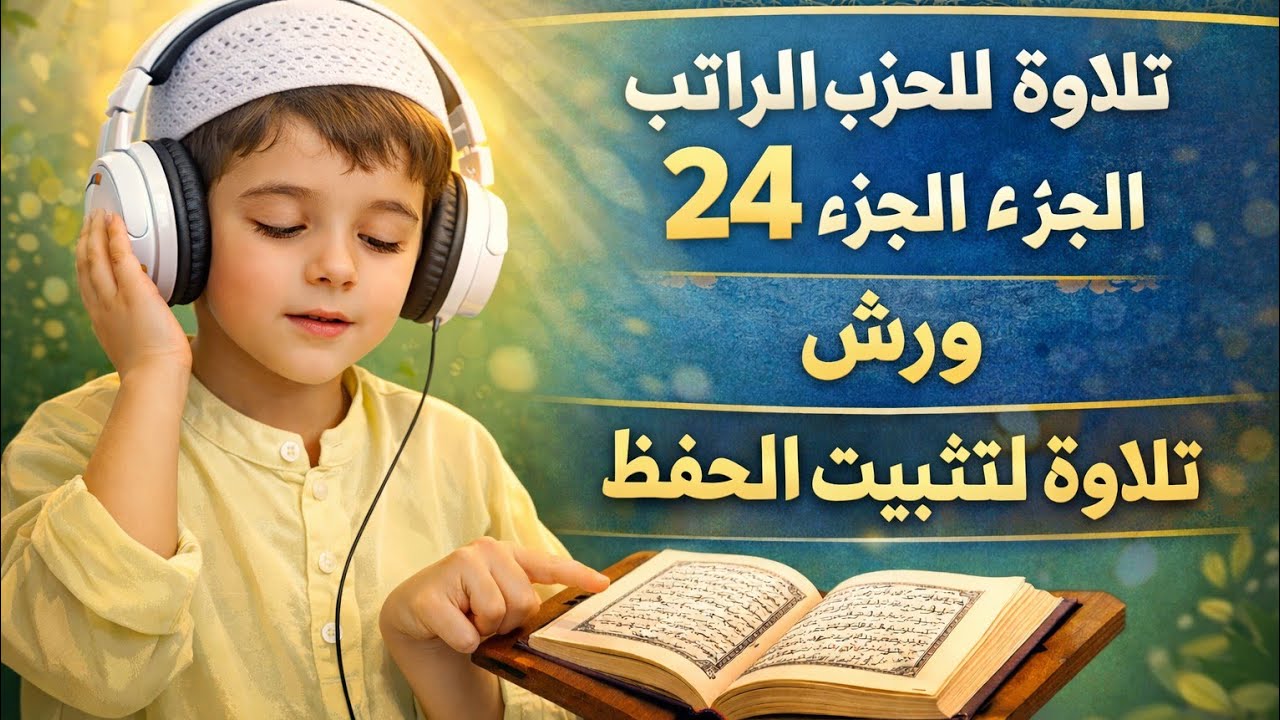 📖 الحزب الراتب – جزء 24 | تلاوة تدبرية برواية ورش | ورد يومي لتثبيت الحفظ والمراجعة #المصحف 
