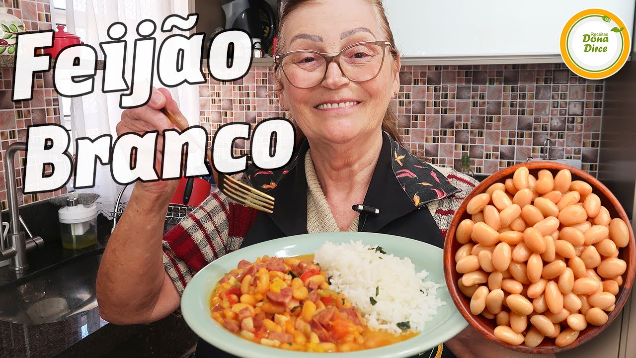 VEJA COMO EU FAÇO UM DELICIOSO FEIJÃO BRANCO COM LINGUIÇA | FEIJÃO BRANCO À MODA DA DONA DIRCE #826