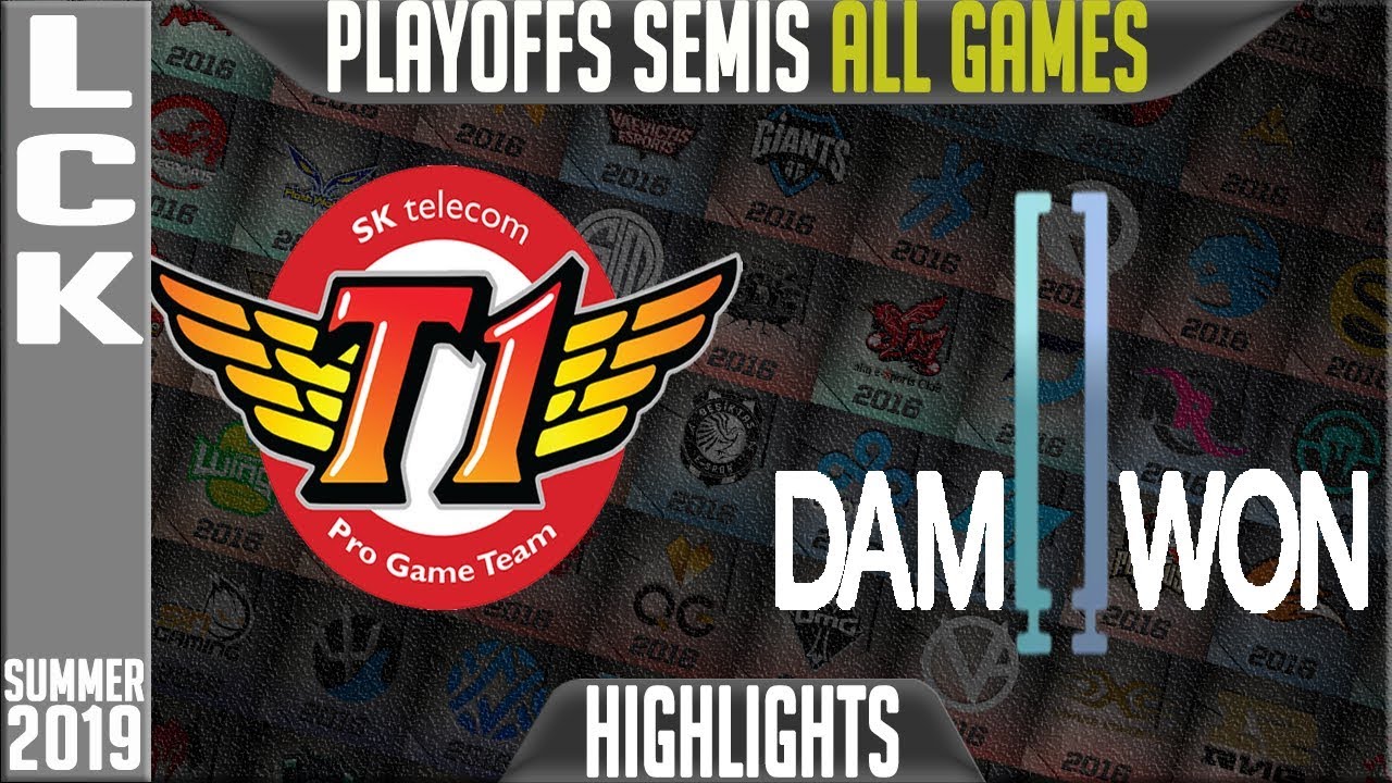 SKT vs DWG Highlights ALL GAMES | LCK Summer 2019 Playoffs Semi-finals  SK Telecom T1 vs Damwon