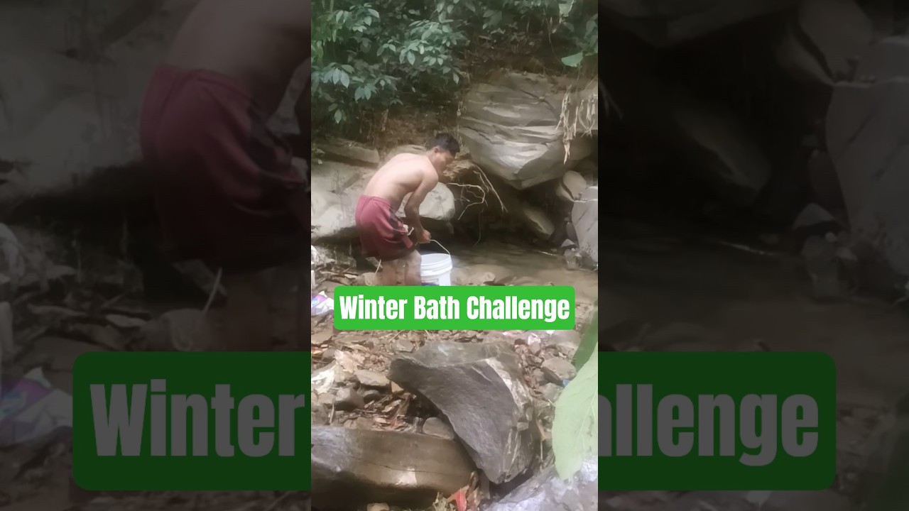 WINTER BATH: The Ultimate Test Of 'I LOVE YOU' 😅 