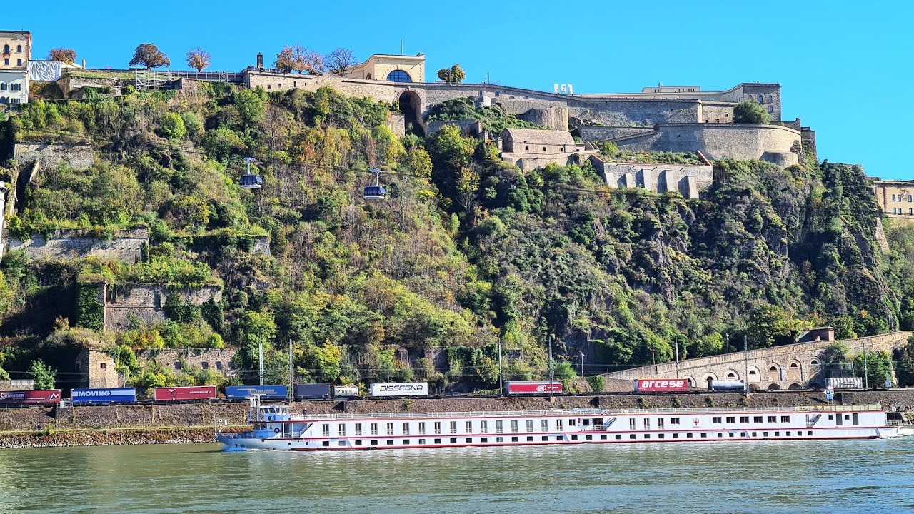 Von Koblenz am Rhein die Mosel hoch nach Winningen mit dem Schiff, Mayen, Rhein, Mosel, Schifffahrt