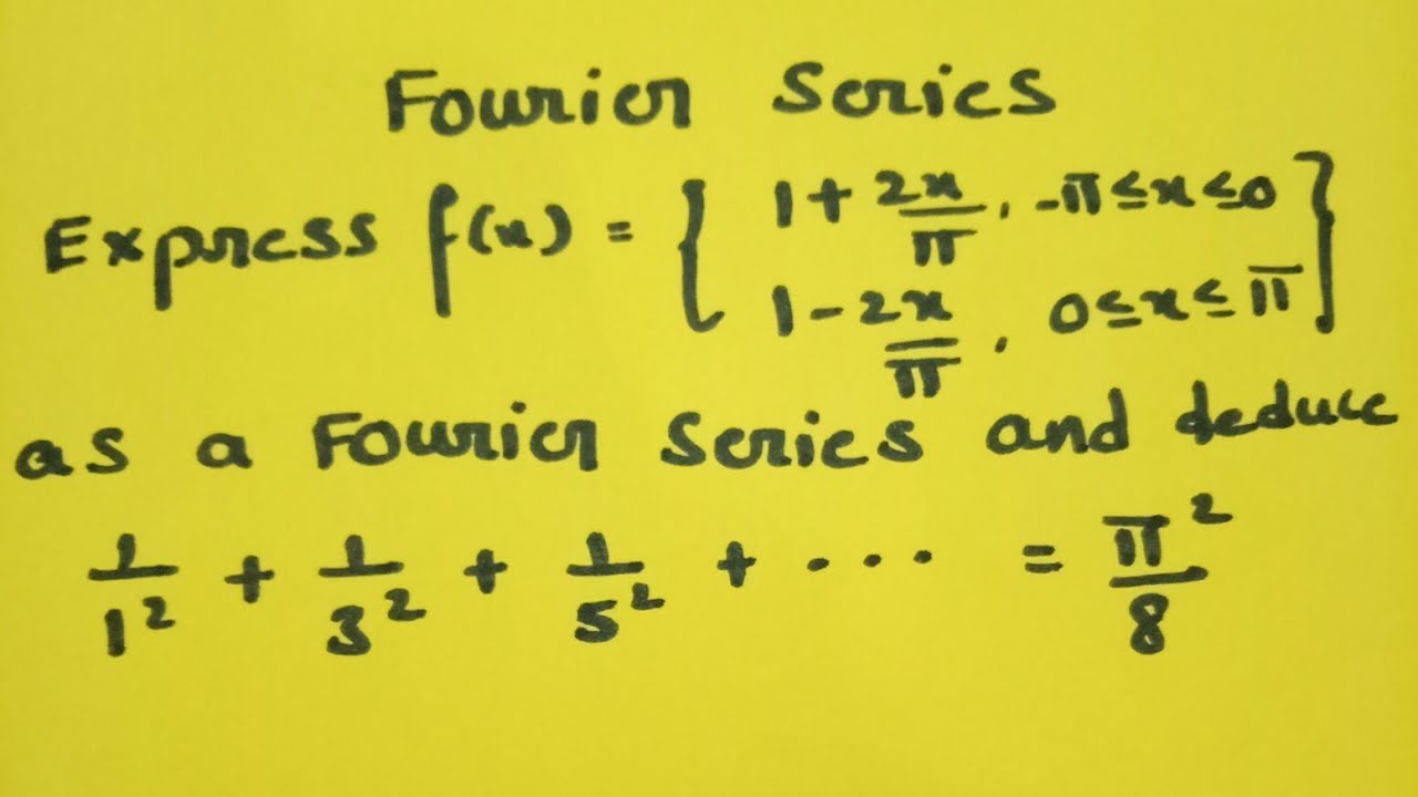 Fourier series of the periodic function