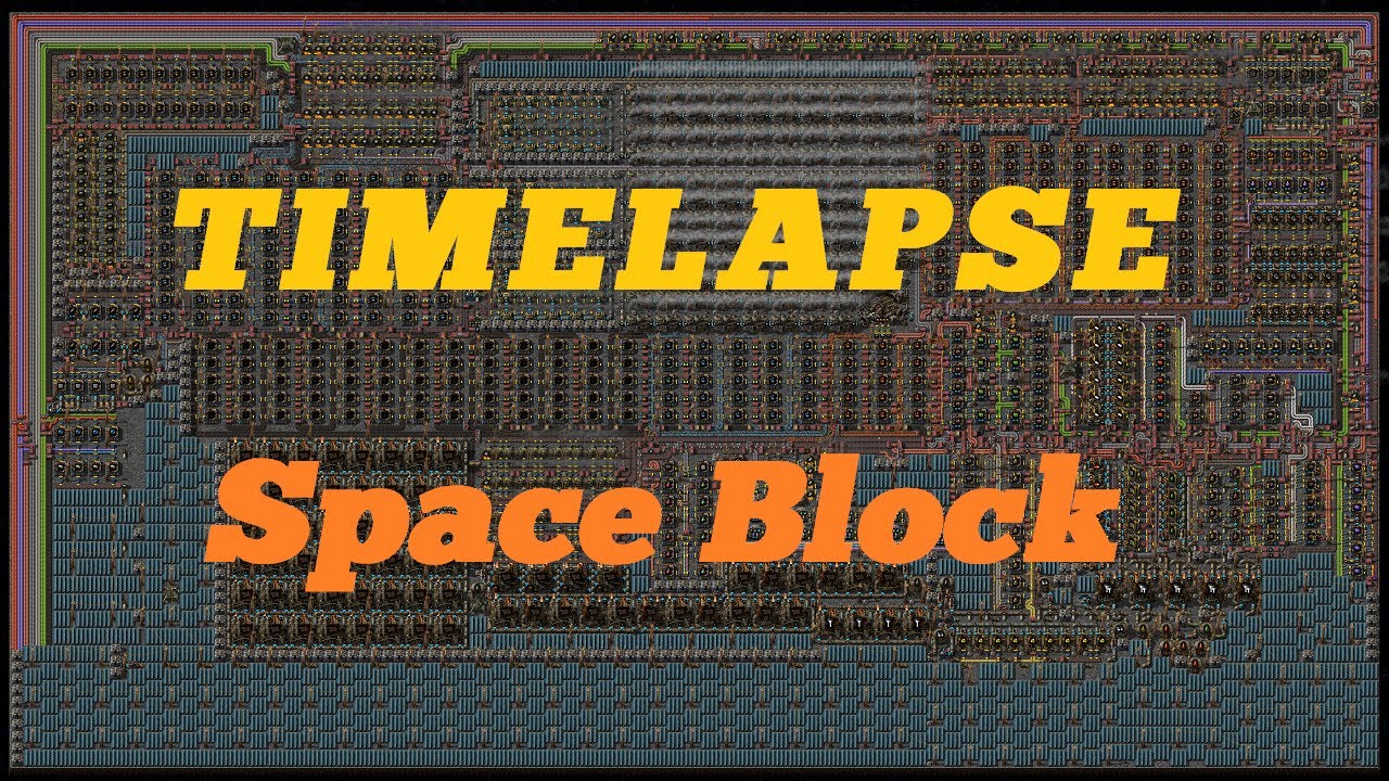 Factorio Timelapse - Space Block (8K Ultra HD)