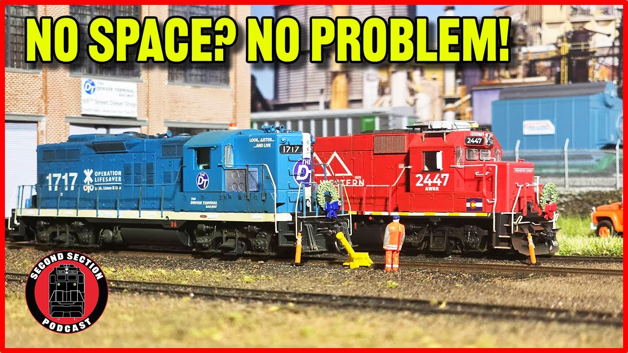 HOW TO build a model railroad when you have no space!