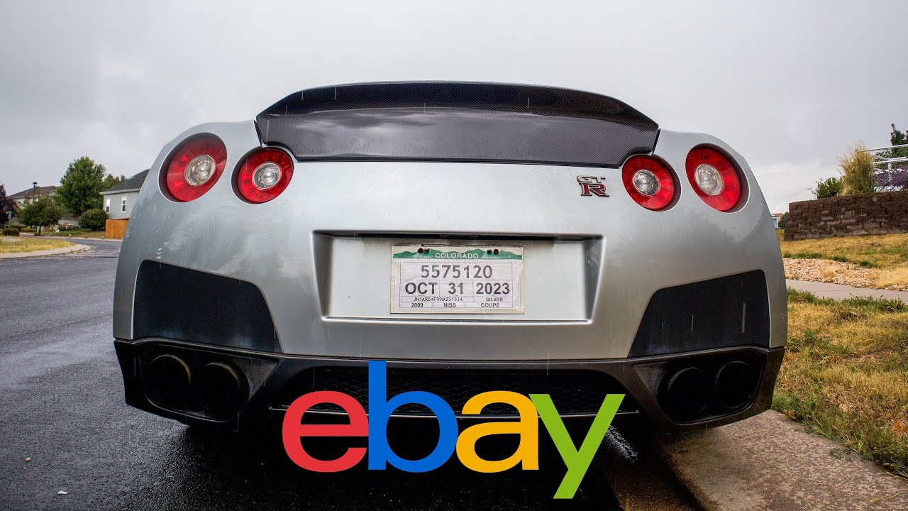 EBAY CARBON FIBER PARTS FOR MY CLAPPED OUT NISSAN GTR R35!
