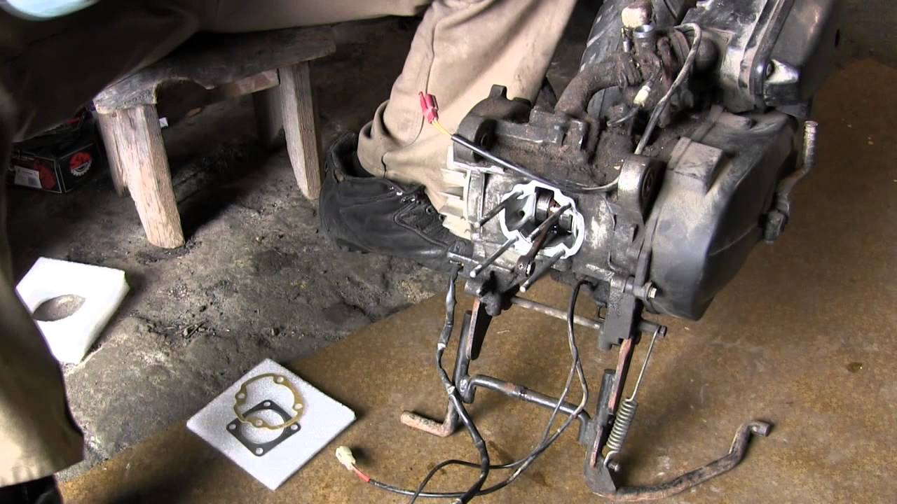 Как правильно установить поршень на Suzuki Lets 2? Полное руководство