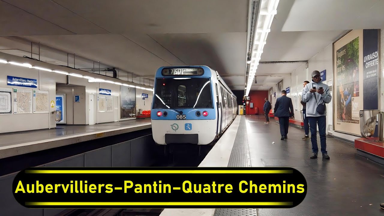Metro Station Aubervilliers–Pantin–Quatre Chemins - Paris 🇫🇷 - Walkthrough 🚶