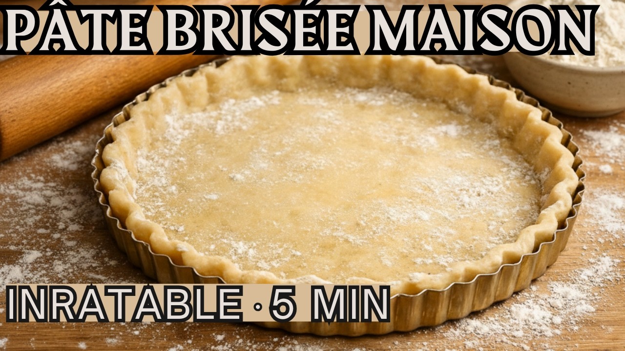 Pâte Brisée Maison Facile et Inratable en 5 minutes
