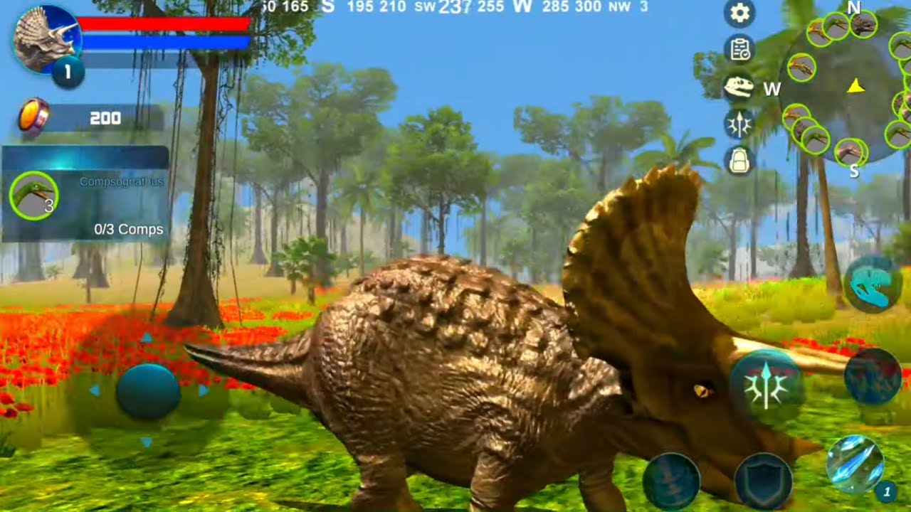Best Dino Games - Triceratops Simulator Android Gameplay