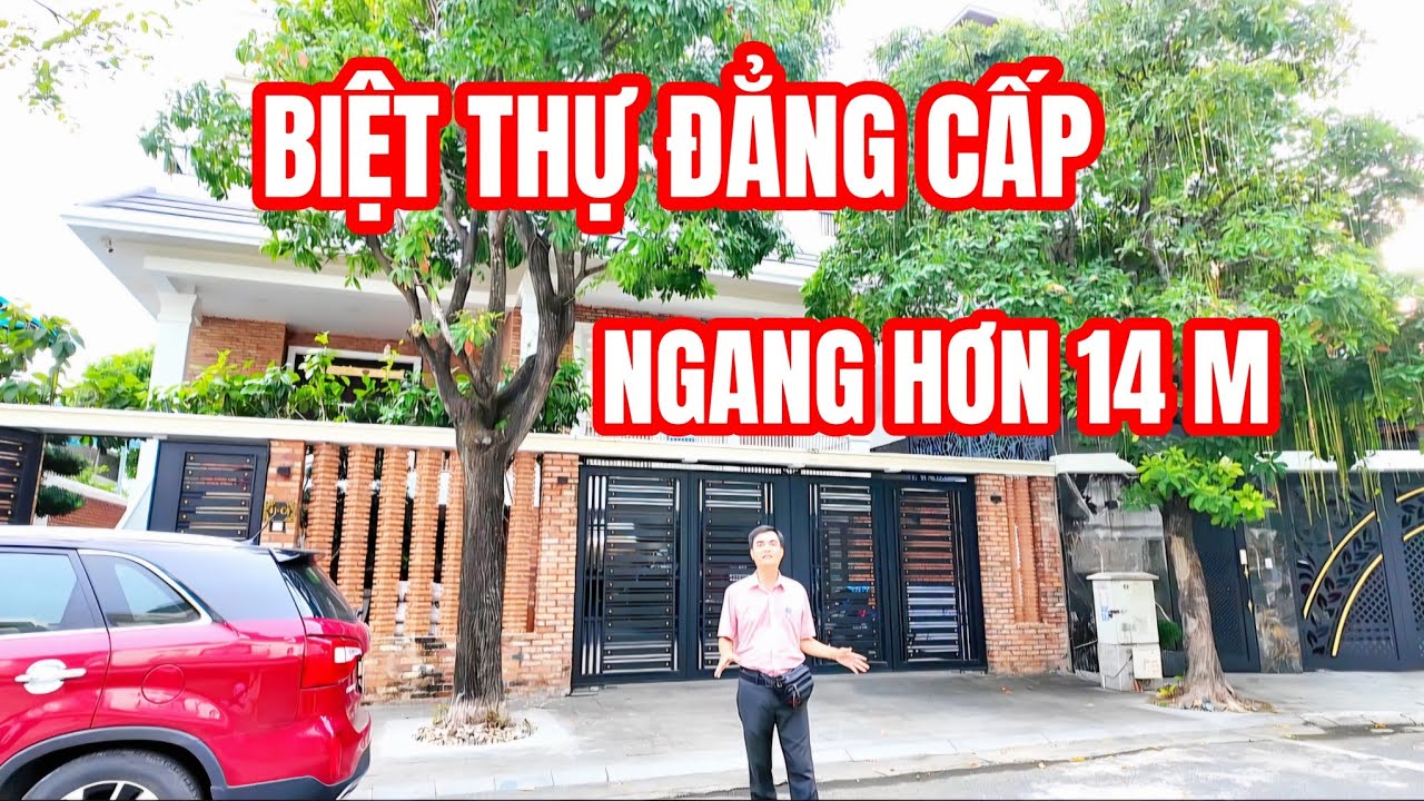 CĂN BIỆT THỰ ĐẲNG CẤP tại khu đô thị VĨNH ĐIỀM TRUNG Nha Trang, sau nhà là sông mát mẻ
