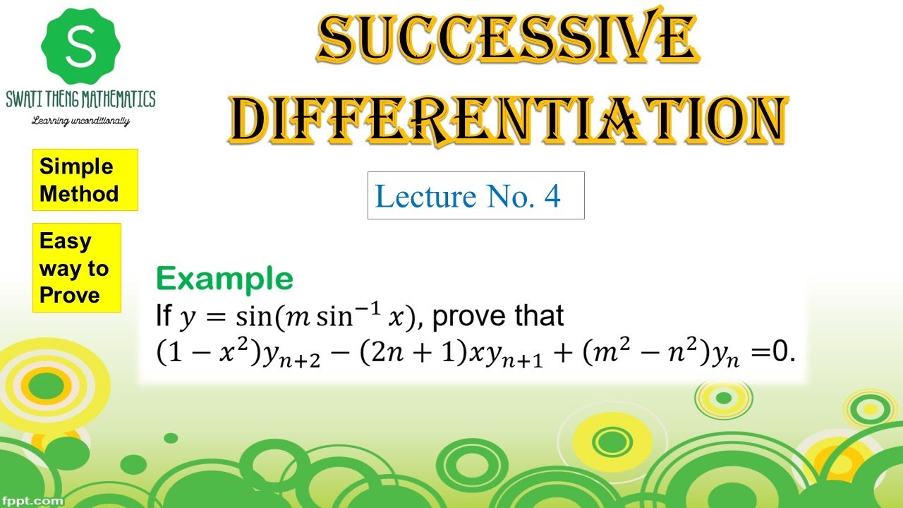 Successive differentiation || Find nth derivative by using Leibnitz's Theorem y=sin(m sin^(-1)(x))