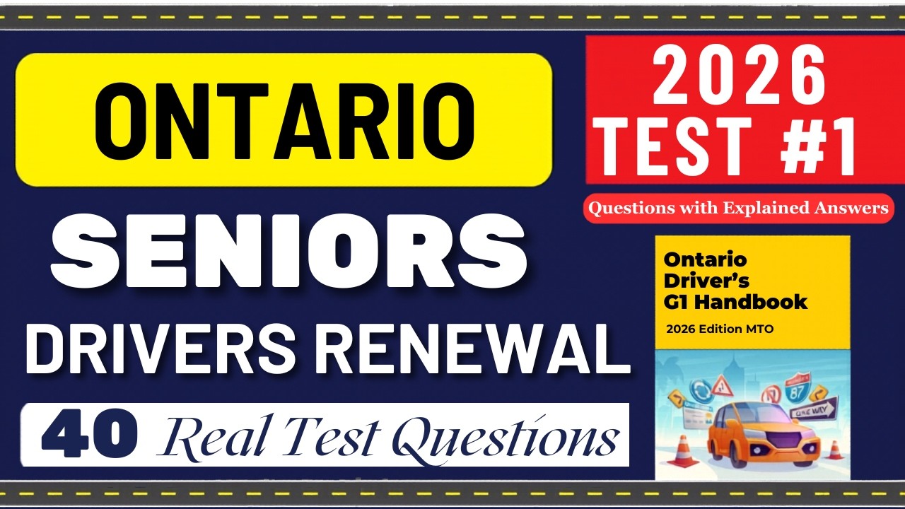 Ontario Senior Drivers Renewal Test | Ontario Seniors Driving Test 2026