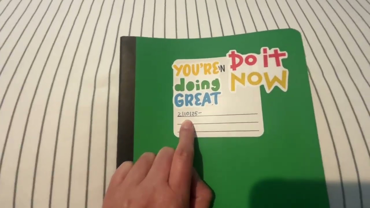2504 How to use composition notebook for morning pages and tracking