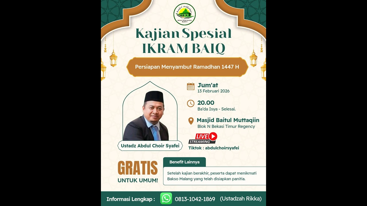 NgaBar (Ngaji Bareng) Remaja Masjid Baitul Muttaqin