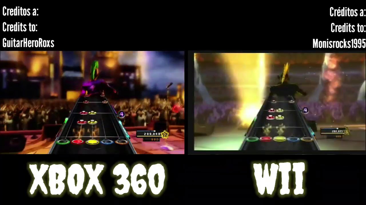 Guitar Hero Warriors Of Rock: XBOX 360 Vs. Nintendo Wii