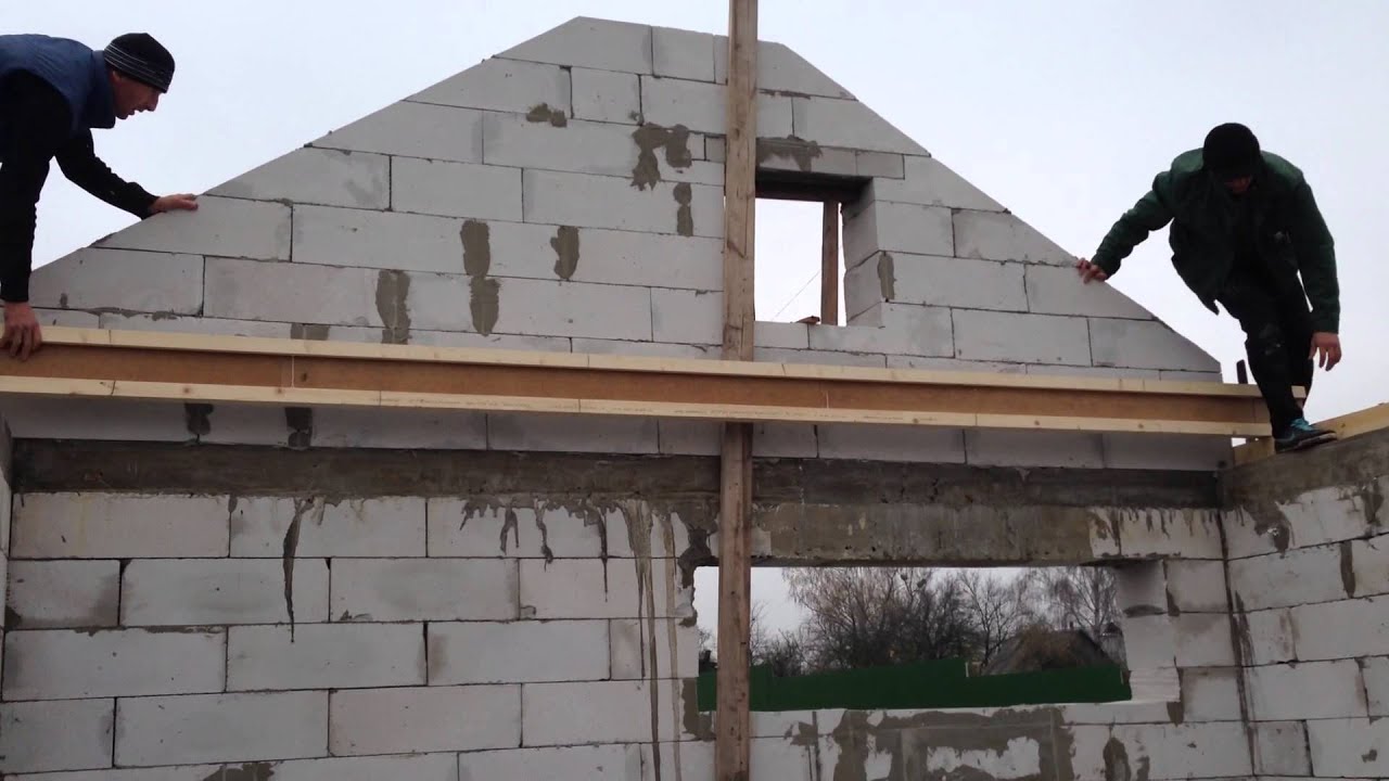 Монтаж балок перекрытия STEICO joist
