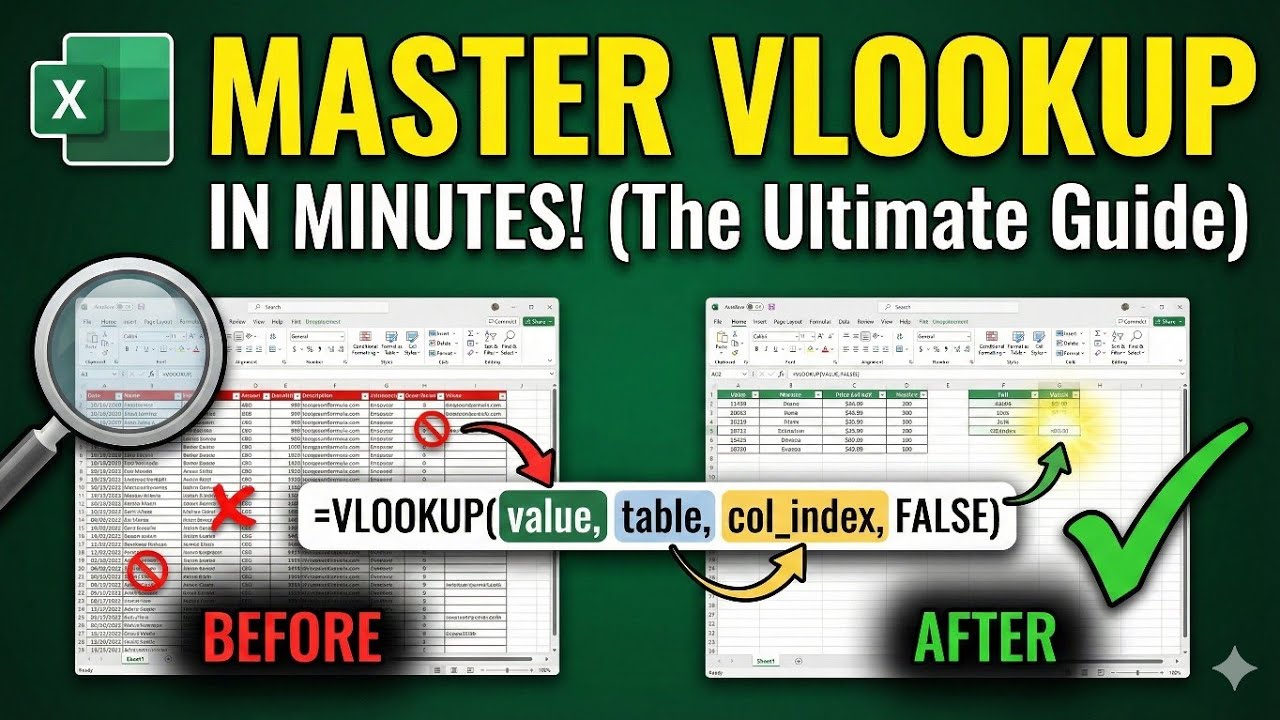 VLOOKUP KYA H || VLOOKUP KAISE use KARE || excel me vlookup aur Hlookup || Vlookup|| vtech education