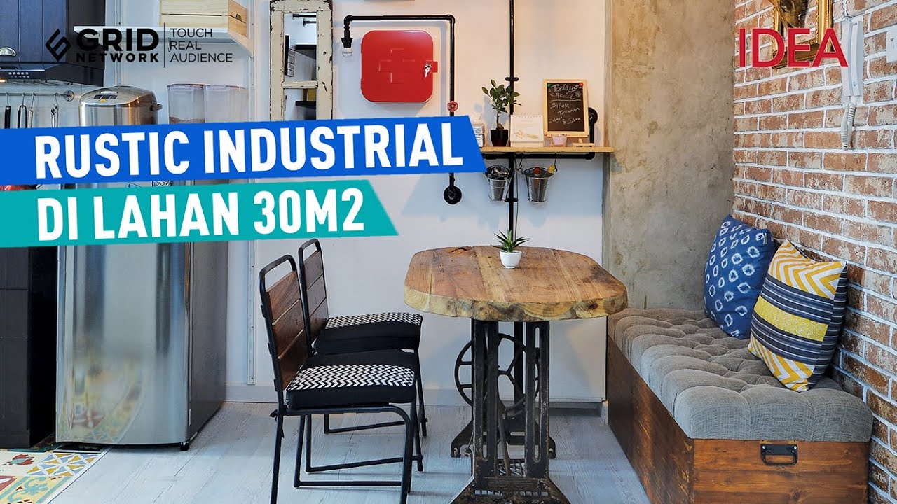 Rustic Industrial dengan Material Ekspos di Lahan 30m2 | IDEA RUMAH