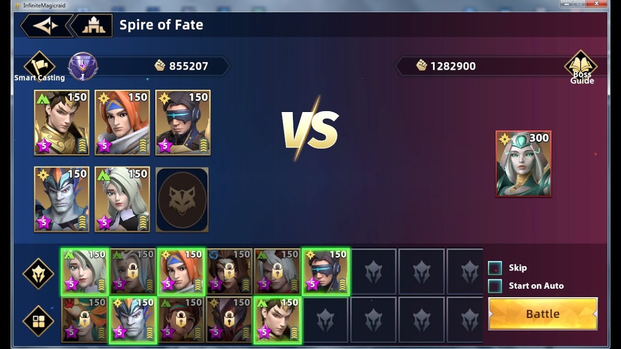Infinite MagicRaid - Spire of Fate - Boss Heng'e3 - Day 7 (End Day)