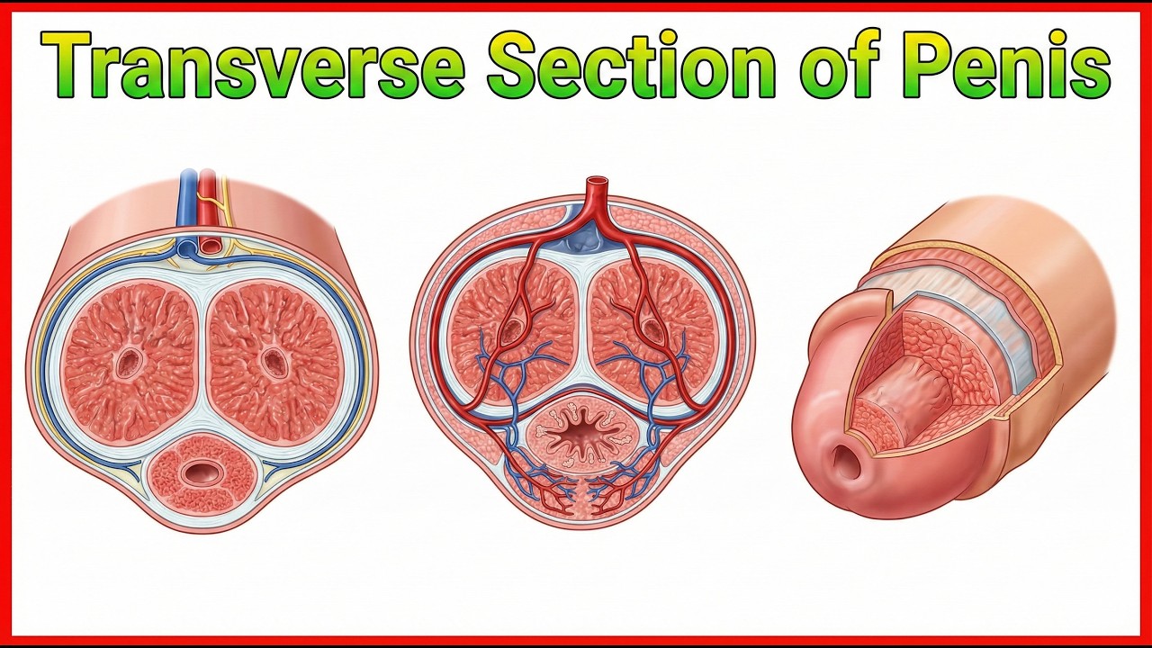 60. Transverse Section of Penis | Cross-Sectional Anatomy Made Easy | NEET PG | USMLE | FMGE | MBBS