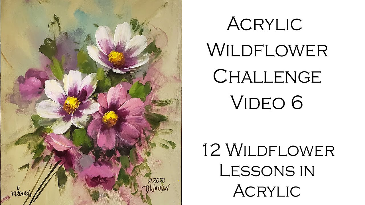 Week 6: Acrylic Wildflower Painting Challenge