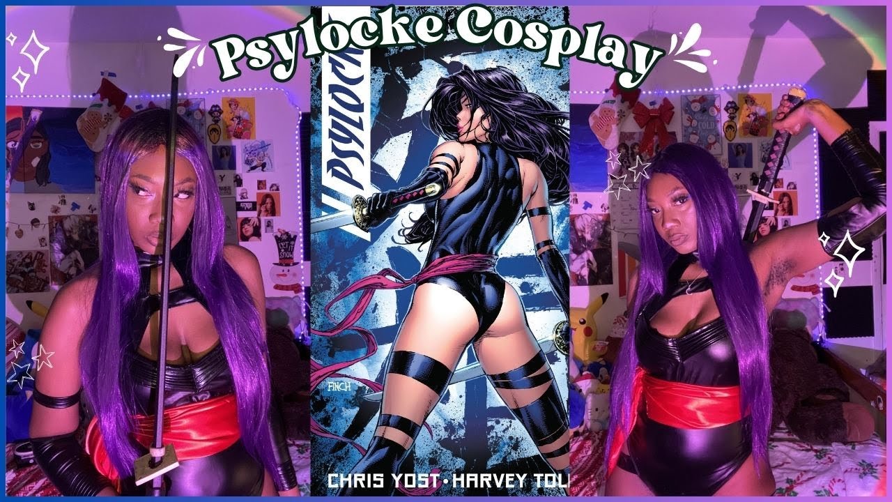 Get into Psylocke cosplay w/ me
