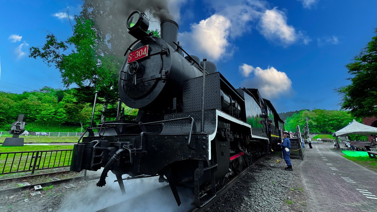 🚂Настоящий японский паровоз! | Железнодорожная деревня Микаса: Живой железнодорожный музей Хоккайдо!