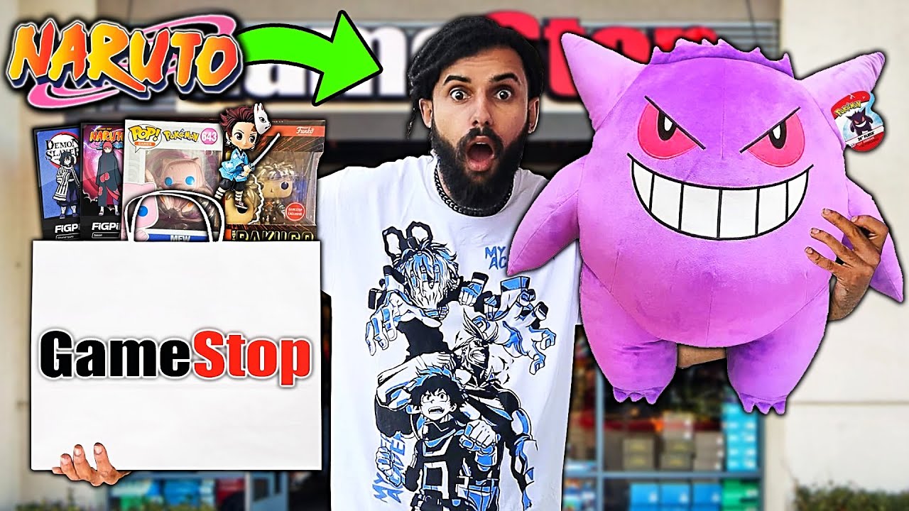 I Bought EVERY NARUTO & ANIME PRODUCT AT GAMESTOP! DEMON SLAYER, FUNKO POPS, & MORE! (IN STORE HUNT)