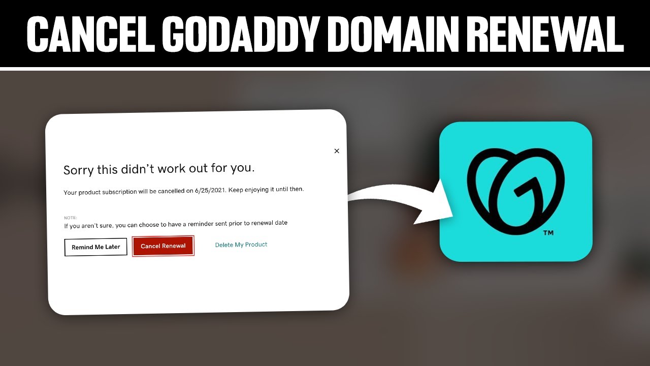 How To Cancel GoDaddy Domain Renewal 2025! (Full Tutorial)